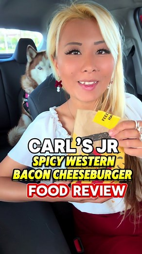 New carls jr western bacon cheeseburger food review #rainaiscrazy