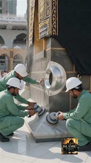 The Grand Renovation of kaaba #islamicshorts #khanakaba