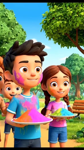 Cartoon Fun for Kids 🎉 on Instagram: "Cartoon Holi Color Fight 🌈🤣 | Funny Festival War! A hilarious Holi cartoon where a friendly color game turns into an all-out battle! 💥😂 Watch as the characters go wild with colors, pranks, and chaos in this funny Holi short. Perfect mix of humor, festival vibes, and nonstop fun! 🌈 funny Holi cartoon, Holi color fight, Holi animation, Indian festival cartoon, Holi prank, Holi short video, Holi comedy, festival cartoon, colorful cartoon, funny desi short