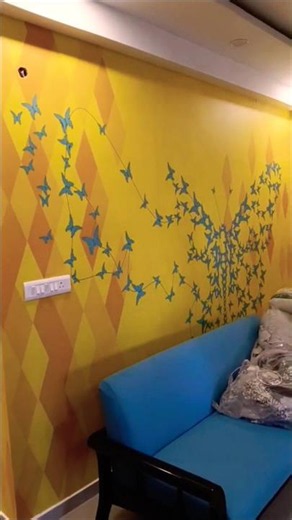 HOW TO INSTALL CUSTOMISE WALLPAPERS🤯 #interiordesign #wall #wallpaper