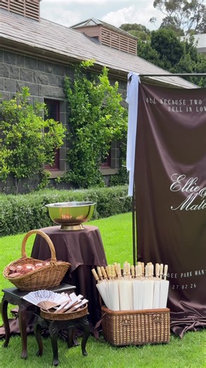 The gorgeous wedding of Ellie and Matt 🤎 The ceremony held on our Laundry Lawn and reception held in our courtyard here at The Refectory Content creation by the wonderful @HelloMollie_ 🫶🏼 #therefectory #weddingseason #werribeepark #werribeemansion #yourspecialday