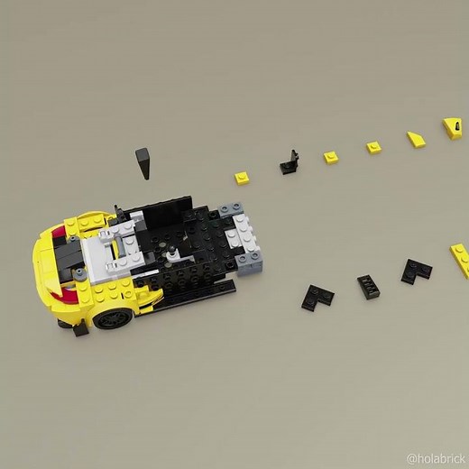 Porsche 911 GT3 RS fast build #lego