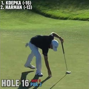 The 2017 US Open ending! Koepka Three Straight Birdies down the stretch!#golf #pga #usopen #fyp #liv