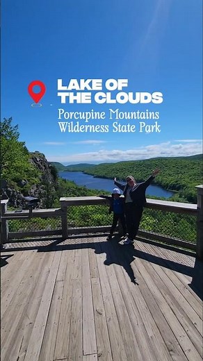 Lake of the Clouds at Porcupine Mountains Wilderness State Park, in Ontonagon County, Michigan.
