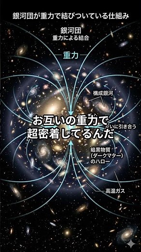 銀河団って何？宇宙最大の仕組み #雑学＃宇宙＃豆知識
