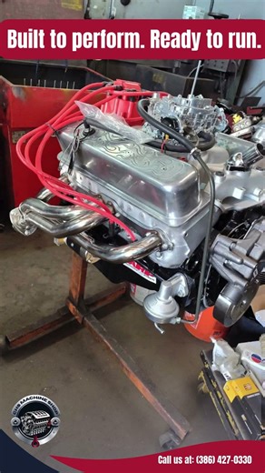 Fully dressed and ready to run. #enginerebuild #automobile #enginepart