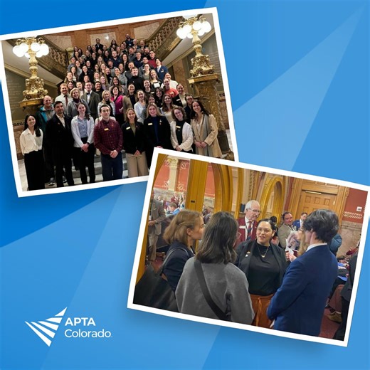 Congratulations, APTA Colorado, on a successful advocacy day! More than 100 students, physical therapist assistants, and physical therapists showed up to advocate for the profession in Denver. Want to learn more about state legislative initiatives? Visit APTA's State Advocacy Map: https://www.apta.org/advocacy/issues/apta-state-advocacy-map | American Physical Therapy Association (APTA)