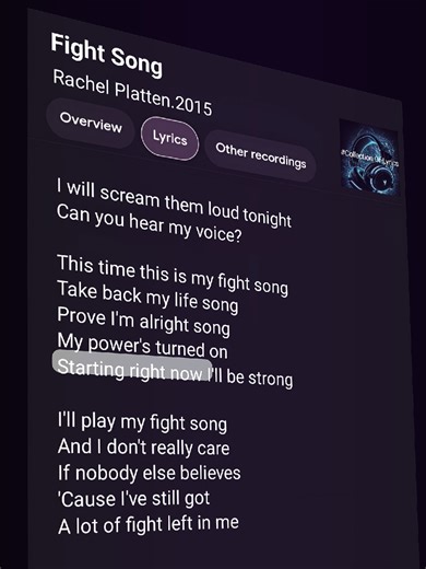 Empowering Anthem: Fight Song Lyrics