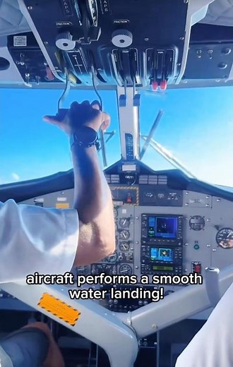 Incredible Water Landing! Watch This Amphibious Plane Touch Down Smoothly!