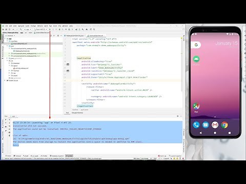 ✔ The application could not be installed: INSTALL_FAILED_INSUFFICIENT_STORAGE. Android Error