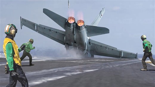 Emergency system to save arresting cable snaps on US aircraft carrier