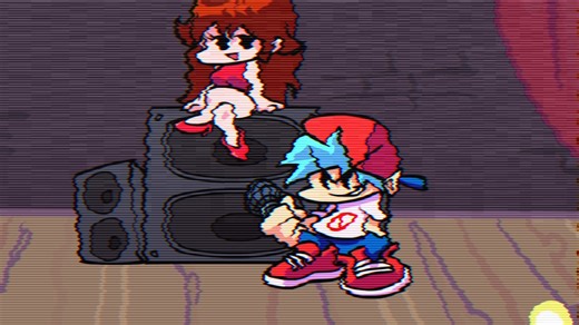 [FNF]PC着色器分享 条格屏幕 rgb 加随机上下错位