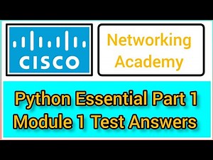 Cisco Python Essential part 1 module 1 test Answers #cisco #python #programming #networking