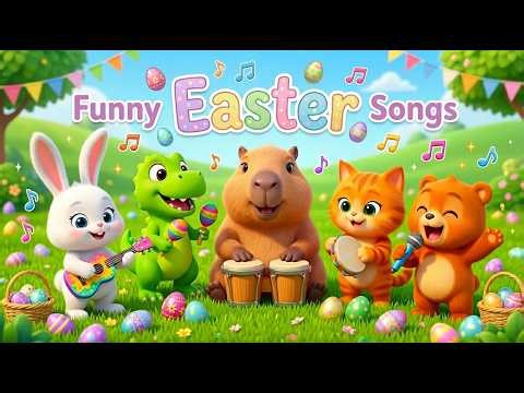 Funny Easter Songs | Hop into Easter with Capybara & Friends! 🐰🥚 (Fun Kids Song)