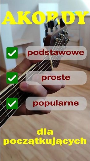 Proste akordy gitarowe dla początkujących