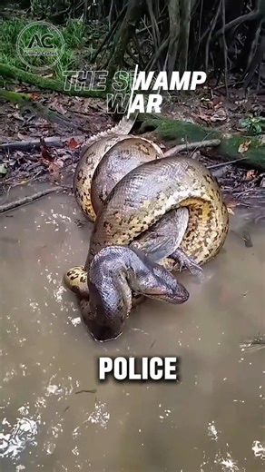 Caiman vs Anaconda: The Ultimate Swamp War!
