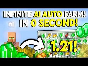 BEST 1.21 AI Villager INFINITE FARM Minecraft Bedrock MCPE/Xbox/PS4/Nintendo Switch/Windows 10