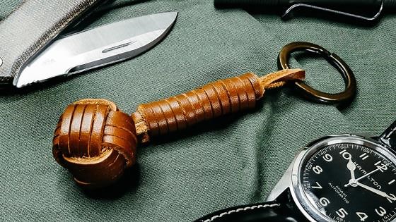 Elevate Your Carry: DIY a Leather Monkey's Fist Keychain