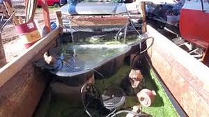 Laredo Alex sent in this video of fountain in truck bed. #yardart | Just Old Trucks