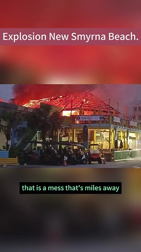Explosion New Smyrna Beach.#news#explode#beach