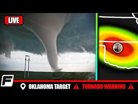 🔴 LIVE Storm Chasers - OKLAHOMA TORNADO THREAT - Sneaky Play