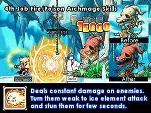 Ayumilove MapleStory MSEA 4th Job Fire,Ice Mage and Bishop Skill Detail