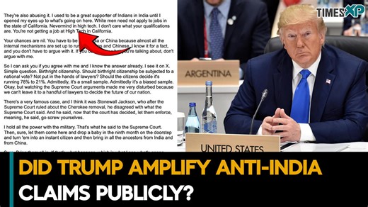 “Indians control jobs?” Trump post sparks debate | Indians in the US