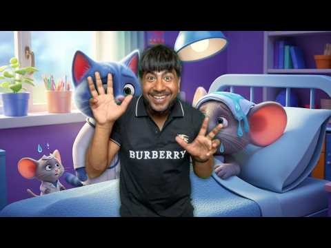 Today is Tuesday, the mouse has a fever | Hindi Kids Poems | Kids Rhymes