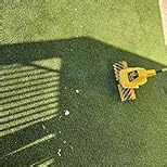 Artificial Turf Sweeper Broom by Roll & Comb, Corded Electric Power Rake for Artificial Grass, Fake Grass Cleaner for Dogs, Model 141e, 10.6lb.