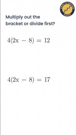 Solving Linear Equations with brackets - How to start (GCSE maths)