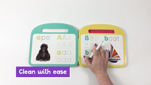 Watch Write & Wipe ABC - Children's Novelty Learning Board Book - Wipe Clean - Alphabet - Educational on Amazon Live