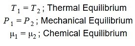 9. Thermodynamic criteria between phases