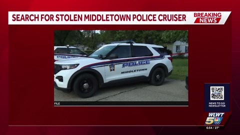 Dispatch: Multiple agencies searching for stolen Middletown police cruiser