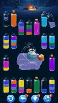Fun Color Match Challenge with Bottles 🌈🧪