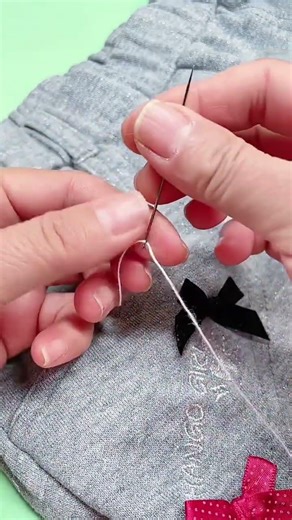 A little trick for threading thick thread through a needle#Renovation of old