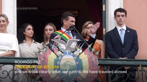 President Paz celebrates inauguration, promises to work for all Bolivians, pledges dollar inflows