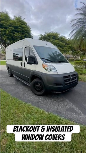 Blackout and Insulated Window Covers for Van Conversion