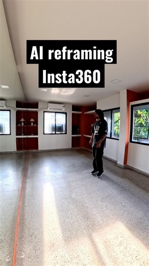 Just checking the AI reframing in the studio app. Insta360 x5 x6. Studio app. First few videos.
