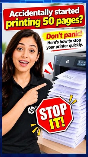 Accidentally Printing 50 Pages Stop It FAST! 🖨️ #Shorts