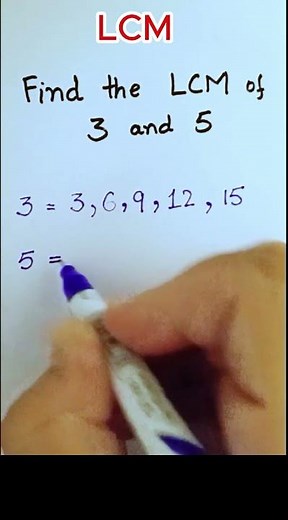 LCM of 3 & 5 Easy trick - Maths - LCM Hacks @ProfD #maths #mathtricks #mathstrick
