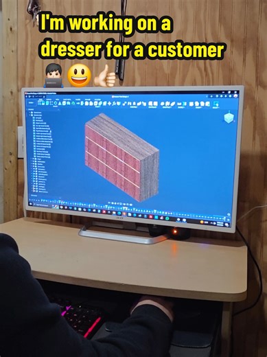 I'm working on a dresser for a customer, he is going to run the cnc programs on his Weeke Vantech cnc machine. 👨🏻‍💻#fusion360 #mapboardspro #cncnesting #cncwoodworking #homag