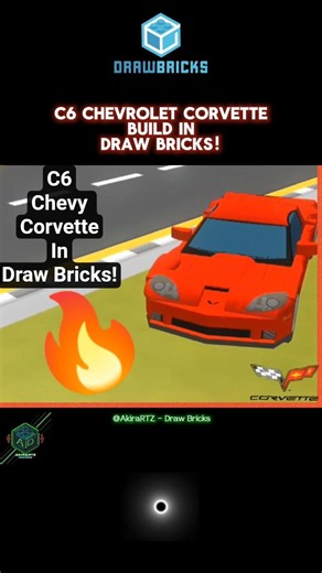 Draw Bricks | C6 Chevy Corvette #drawbricks #automobile