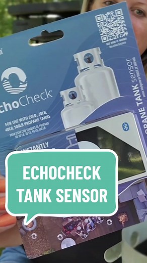 Do you use a propane tank on camping trips or in your backyard? Do you know how much propane is left in those tanks? Like, REALLY know? I didn't know before, but I do now. This EchoCheck tank sensor is a game changer. I don't have to worry about running out while I'm cooking. And can you imagine having these on your RV tanks? Knowing you aren't going to run out of heat in the camper over night would be fantastic! All I know is I'm going to need more than one of these! #rvlife #rvlifestyle #rvacc