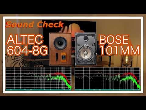 ALTEC 604-8G vs BOSE 101MM [speaker Sound Comparison スピーカー音比較]