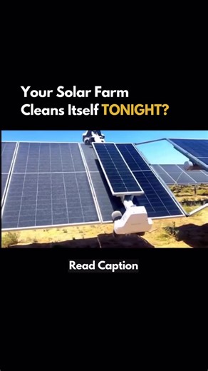 Artificially Influenced | AI on Instagram: "China closed the loop: sun-powered robots clean these panels nightly. On sprawling fields and floating arrays, dust and spray quietly depress output for weeks at a time, so autonomy keeps glass clear while crews stay off modules and safety, uptime, and yield all move in the right direction. Low-profile crawlers map panel edges with centimeter-level repeatability, avoid cabling, dock to charge from the array itself, and schedule passes only when telemet