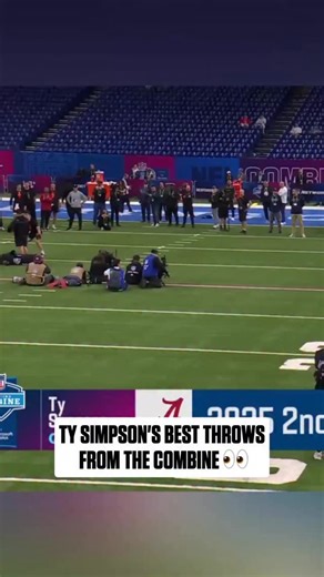 Ty Simpson was showing off the accuracy 🎯 2026 NFL Combine on NFL Network Stream on #NFLPlus | NFL