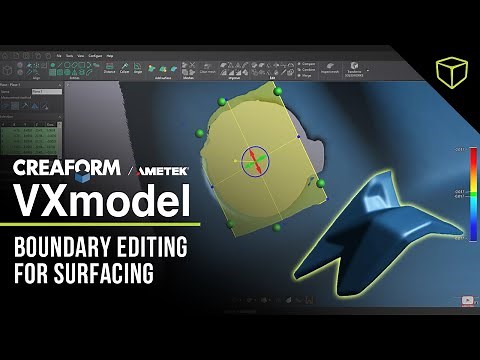 Boundary Editing for Surfacing in Creaform VXmodel