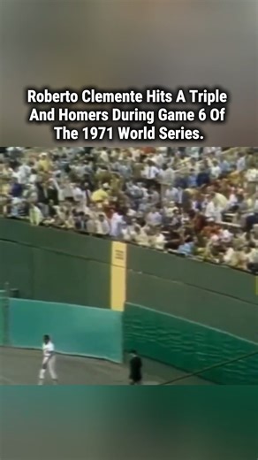 1971 World Series legend: Roberto Clemente blasts a triple and a homer in Game 6 — pure clutch, pure class. A reminder of power, precision, and the heart of a Hall of Famer who played every moment like it mattered. #RobertoClemente #WorldSeries #baseball #RobertoClemente | MLB Throwbacks
