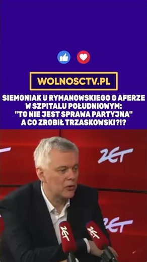 SIEMONIAK WITH RYMANOWSKI ON THE SOUTHERN HOSPITAL SCANDAL! "THIS IS NOT A PARTY ISSUE" - ARE YOU...
