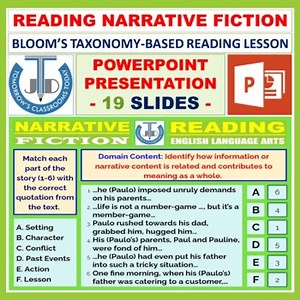 READING NARRATIVE FICTION - SHORT STORY - POWERPOINT PRESENTATION